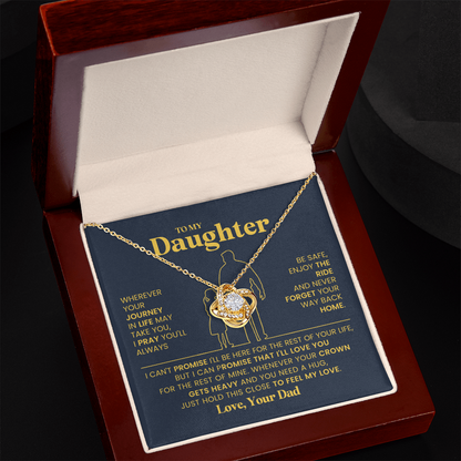 To My Daughter Necklace from Dad | Meaningful Birthday Gift for Her