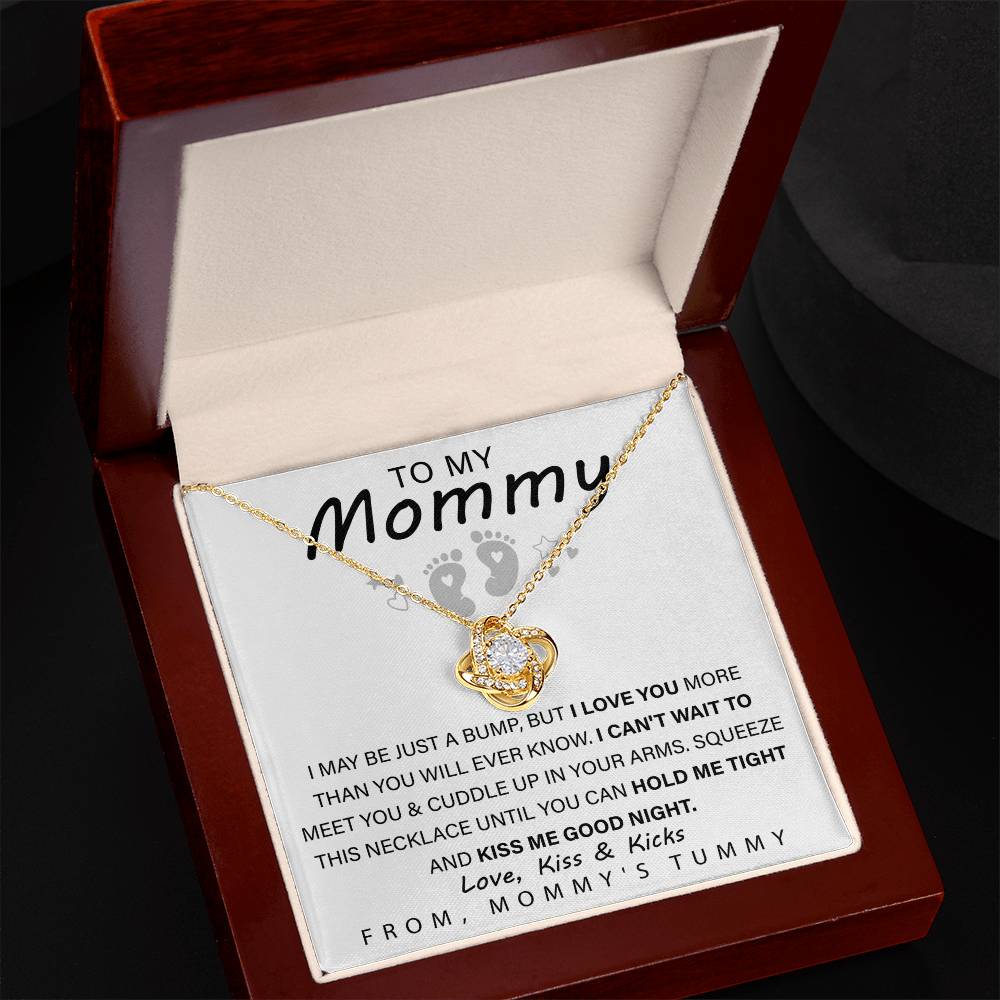 New Mom Gift Necklace – Love Knot Jewelry for Mothers
