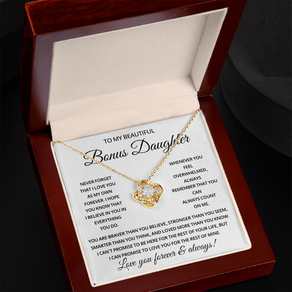 To My Bonus Daughter - The Most Beautiful Chapters Of My Life - 14K Jewelry
