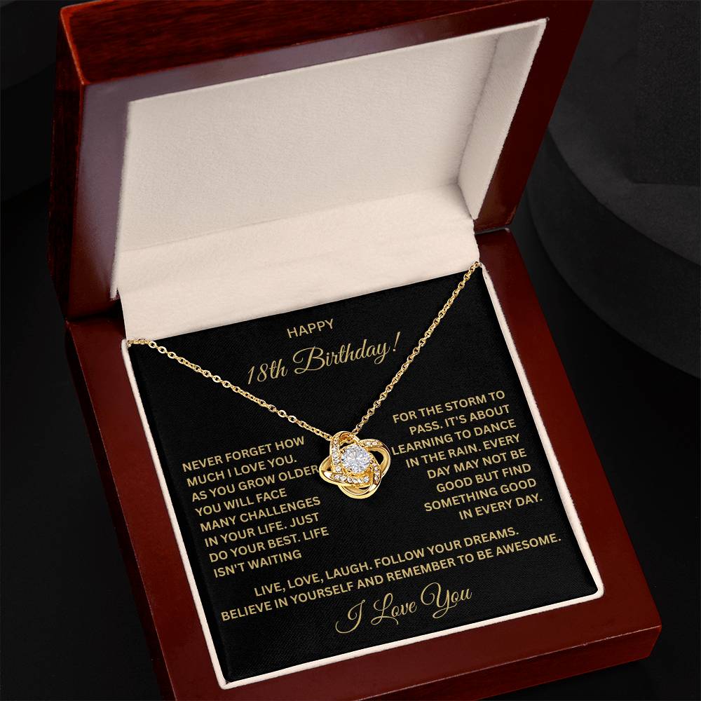 18th Birthday Necklace for Granddaughter – Special Gift from Grandma or Grandpa