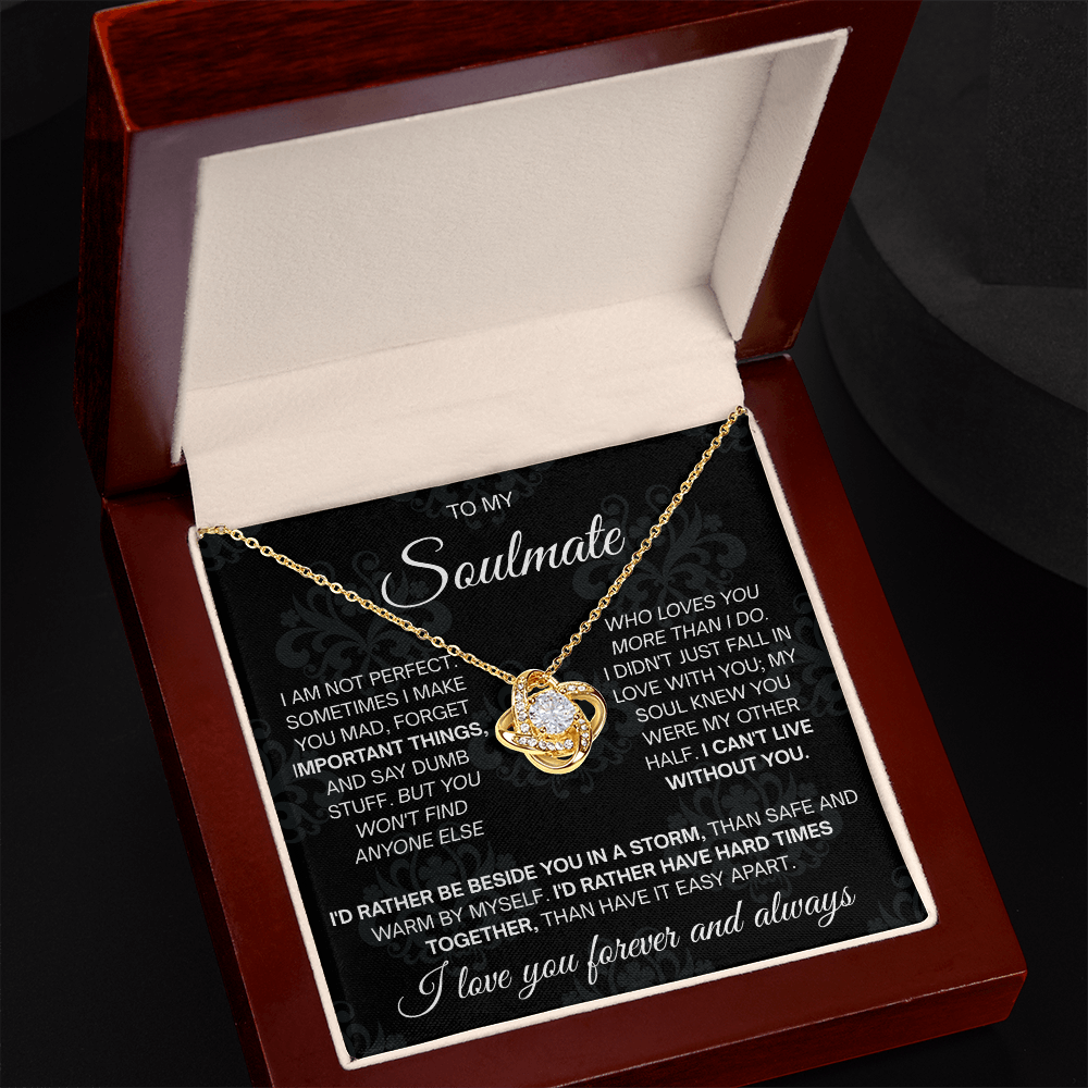 To My Beautiful Soulmate Necklace for Women, Necklace for Wife From Husband