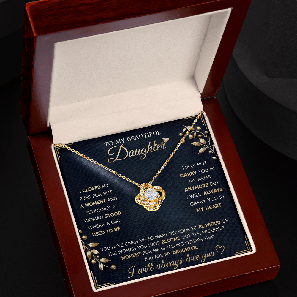 To My Beautiful Daughter Necklace - Gifts From Dad and Mom
