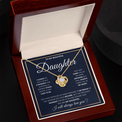 To My Daughter Necklace | Meaningful 2026 "Love You Forever" Gift from Mom or Dad