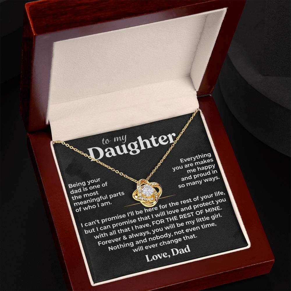 To My Daughter Necklace – Forever Loved Gift from Dad