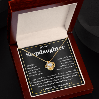 Stepdaughter Necklace With Elegant Gift Box & Heartfelt Message Card