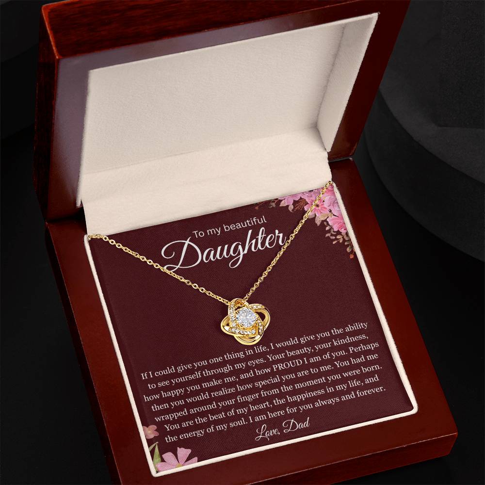 To My Daughter Necklace – Meaningful Gift Necklace from Mom or Dad