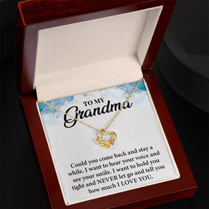 To My Beloved Grandma - in Every Quiet Moment, You Are in My Thoughts- Necklace