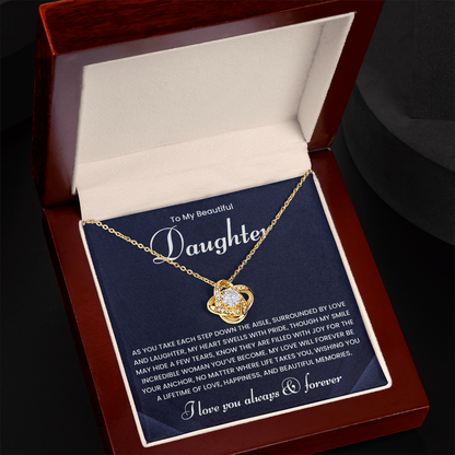 To My Daughter Necklace Gifts From Mom or Dad | Wedding Gifts