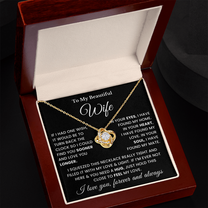 To My Beautiful Wife Necklace, Presents for Wife From Husband, Valentines Present for Her