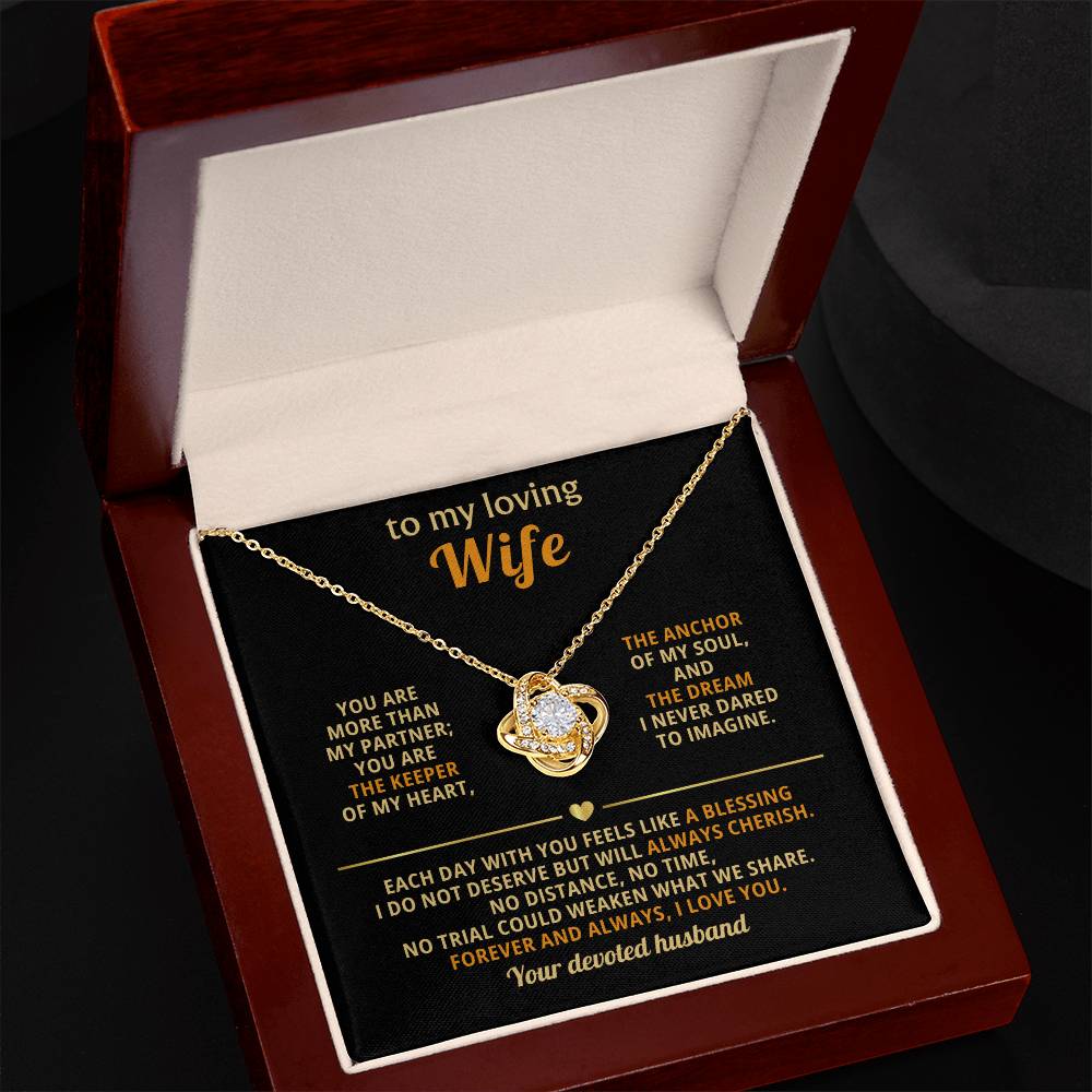 To My Loving Wife - You Are My Rock, My Soulmate, and My Everything - Necklace for Her