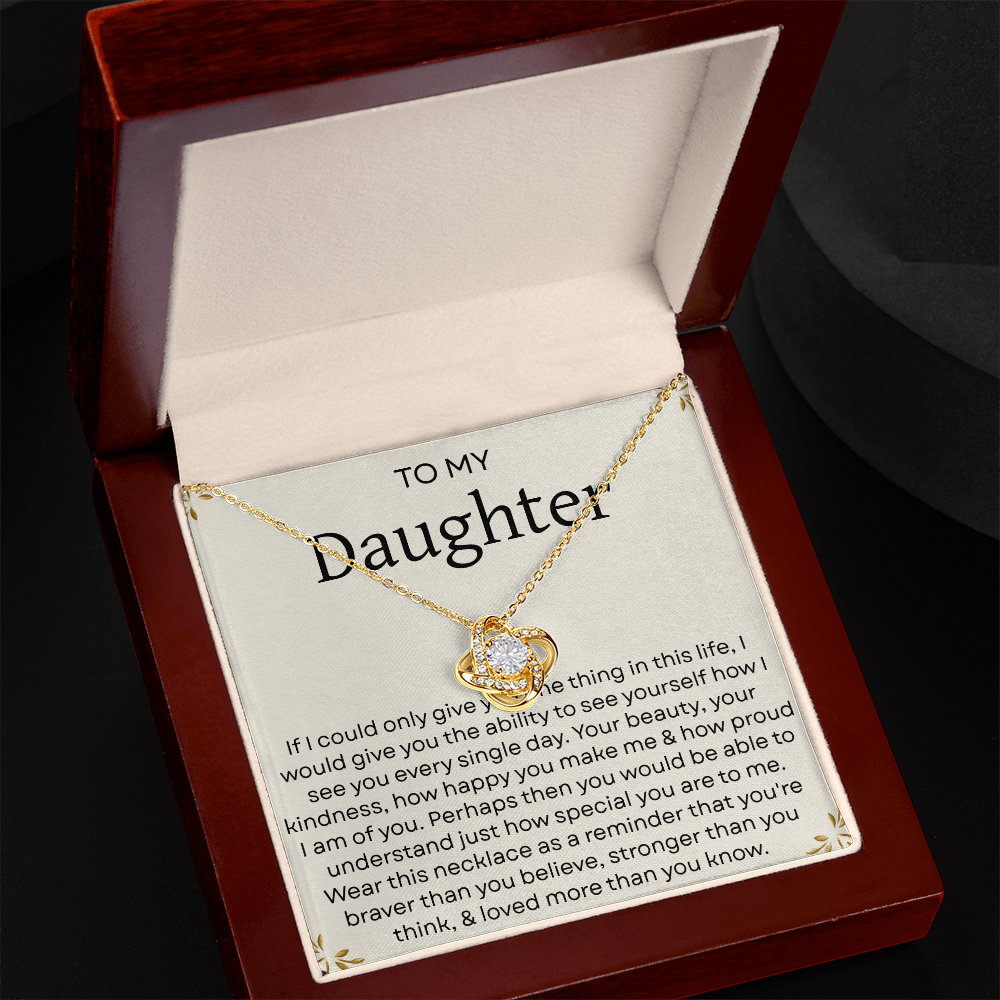 To My Daughter Necklace – Heartfelt Gift from Mom and Dad