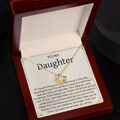 To My Daughter Necklace – Heartfelt Gift from Mom and Dad