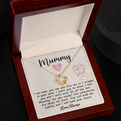 To My Mummy Gifts From Bump - Love Knot Necklace