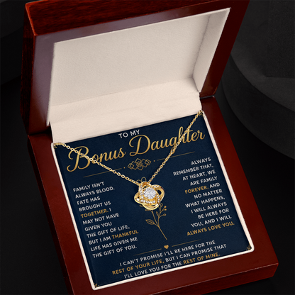 To My Bonus Daughter – Life Blessed Me by Bringing You Into It – Beautiful Keepsake Present