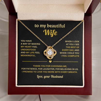 To My Wife Necklace From Husband - Soulmate Necklace for Women