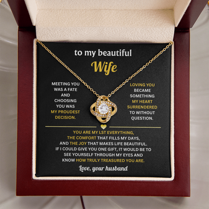 To My Beautiful Wife - Thank You for Being My Wife, Gifts for Her