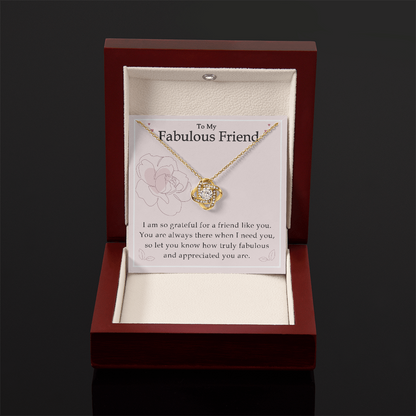 To My Best Friend - Good Friends Are Like Stars - Love Knot Necklace