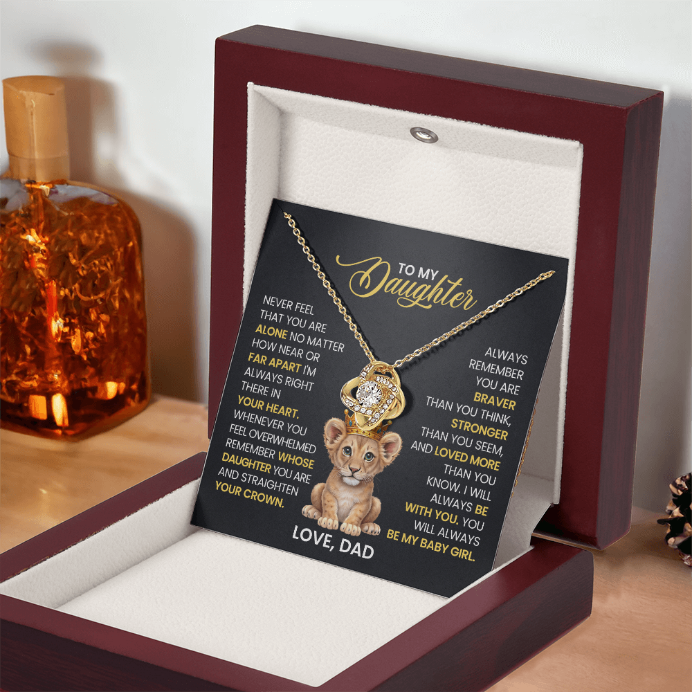 To My Daughter - Never Feel You Are Alone - Necklace Gifts