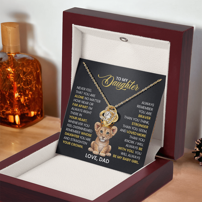 To My Daughter - Never Feel You Are Alone - Necklace Gifts