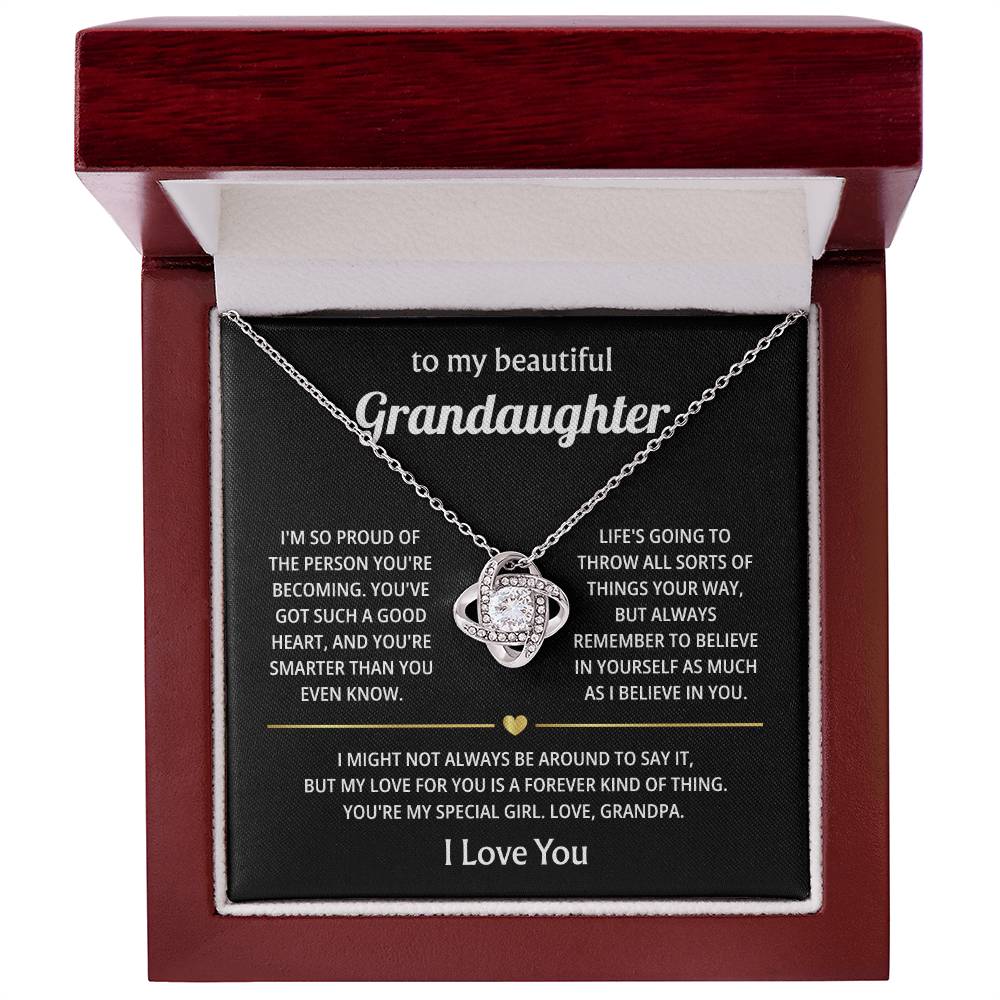 Gift for Granddaughter - I Will Always & Forever Love You - Necklace