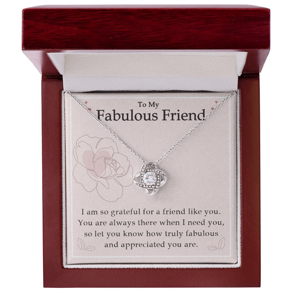 To My Best Friend - Good Friends Are Like Stars - Love Knot Necklace