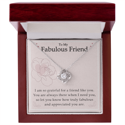 To My Best Friend - Good Friends Are Like Stars - Love Knot Necklace