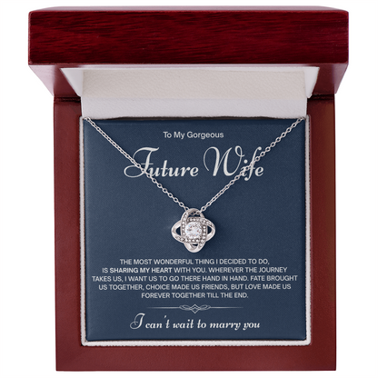 To My Gorgeous Future Wife Necklace – I Can't Wait to Marry You