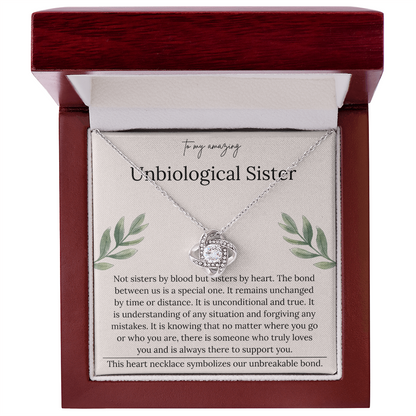 Sentimental Necklace Gift for Bonus Daughter With Heartfelt Message Card