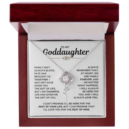 To My Goddaughter Necklace – Meaningful Gift from Godmother or Godfather