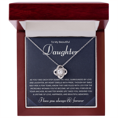 To My Daughter Necklace Gifts From Mom or Dad | Wedding Gifts