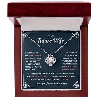 Valentine's Necklace Gifts For Future Wife With Message Card