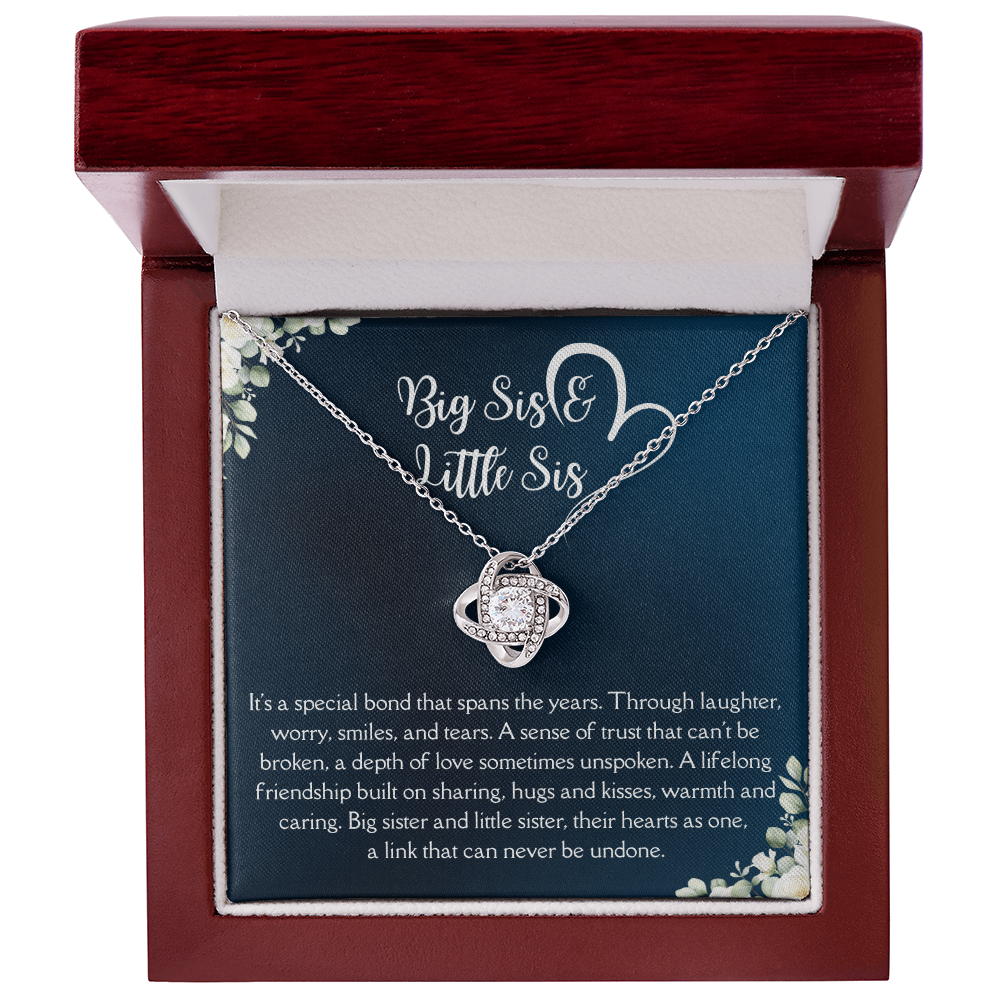 Big Sis Little Sis Necklace – Sister Gift Jewelry, Birthday Gift for Big Sister Little Sister