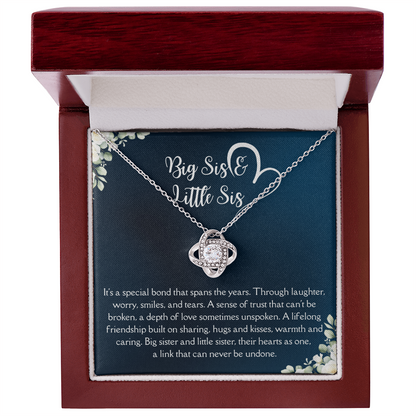 Big Sis Little Sis Necklace – Sister Gift Jewelry, Birthday Gift for Big Sister Little Sister