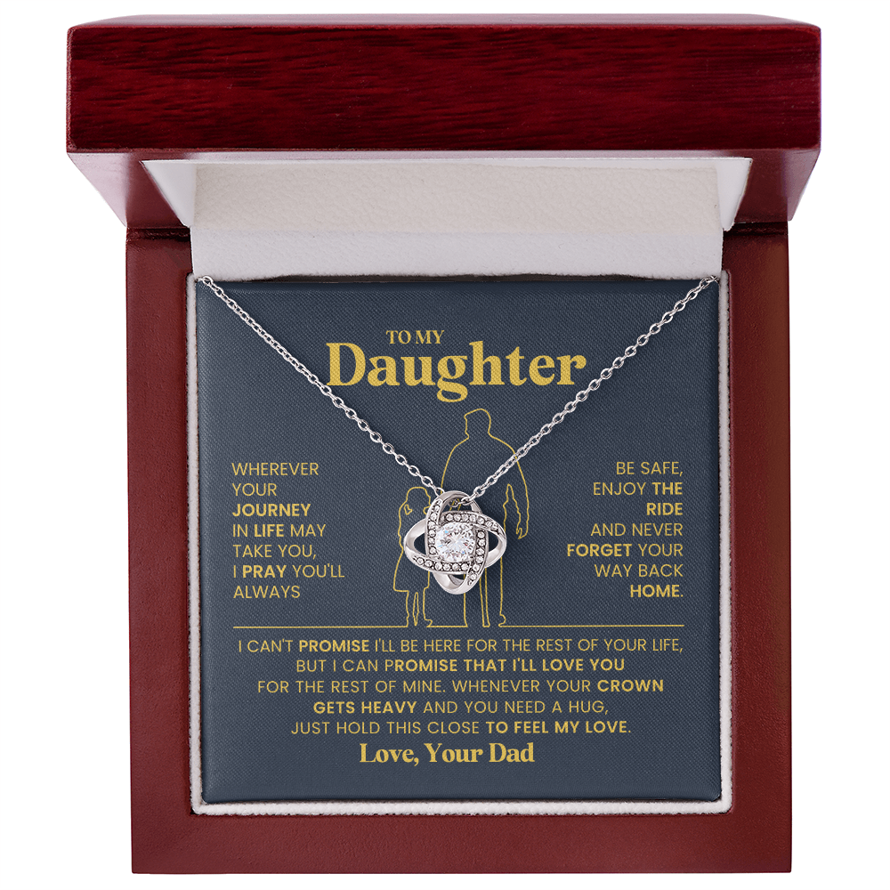 To My Daughter Necklace from Dad | Meaningful Birthday Gift for Her