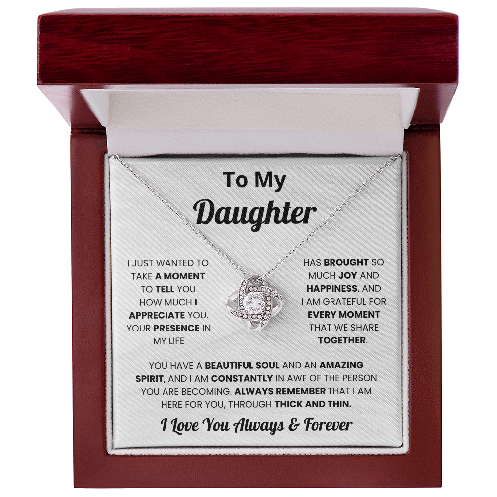 To My Daughter - I Love You Always and Forever - Necklace for Daughter in Law