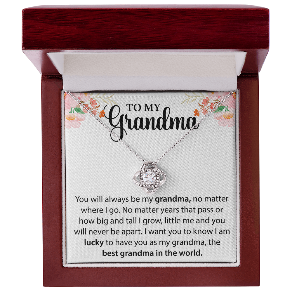 Grandma Necklace Gift – From Grandson or Granddaughter