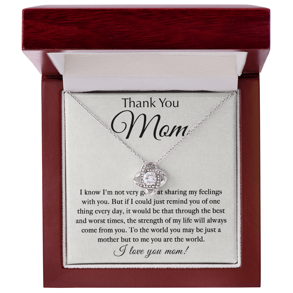 Best Mother's Day Gift 2026 | To My Mom Love Knot Necklace