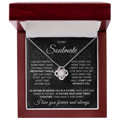 To My Beautiful Soulmate Necklace for Women, Necklace for Wife From Husband