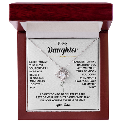 Daughter Graduation Necklace, You Will Always Be My Little Girl Necklace for Daughter From Dad