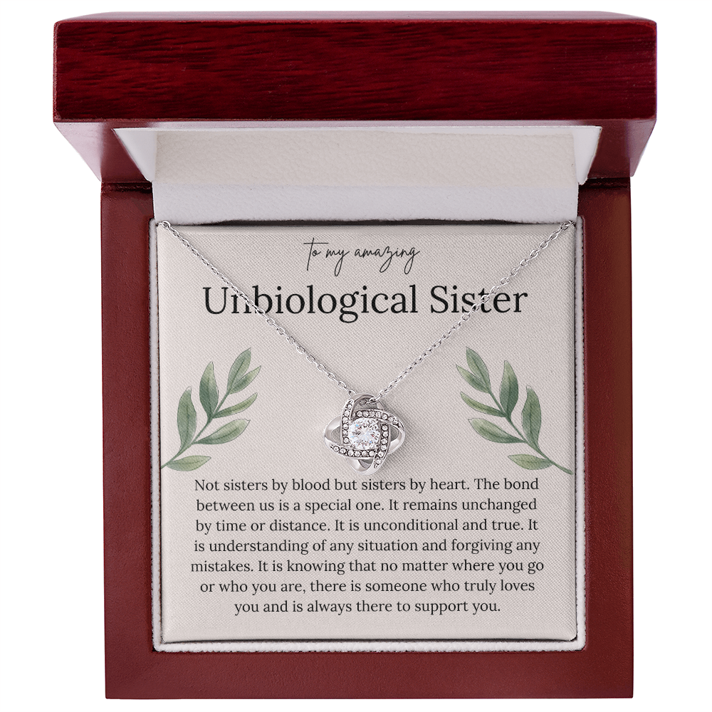 To My Amazing Unbiological Sister - Thank You for Being My Greatest Friend - Necklace