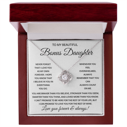 To My Bonus Daughter - The Most Beautiful Chapters Of My Life - 14K Jewelry