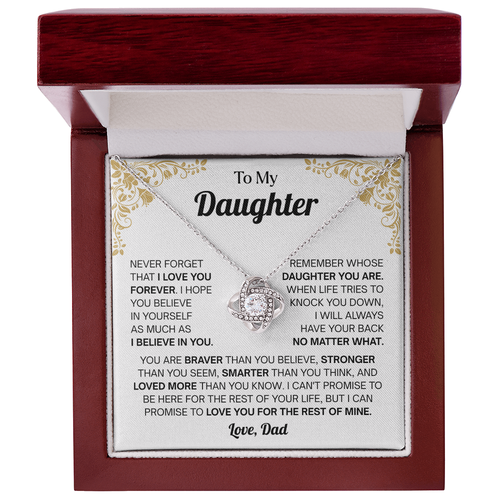 Christmas Gift From Dad to Daughter, Necklace for My Daughter, Meaningful Necklaces for Women