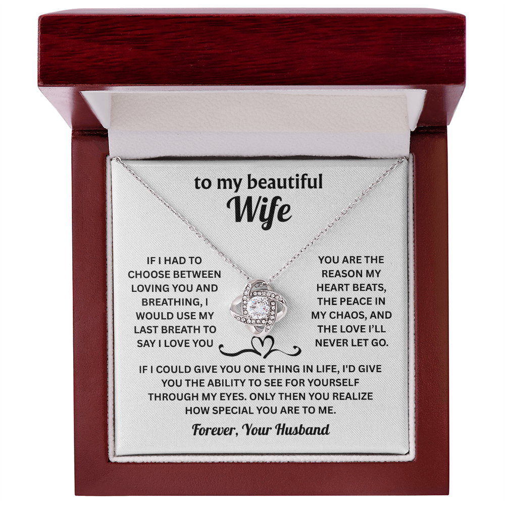 Christmas Gifts For Wife - To My Wife Necklace From Husband