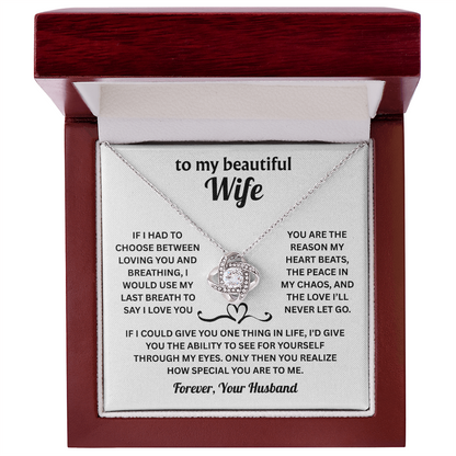 Christmas Gifts For Wife - To My Wife Necklace From Husband