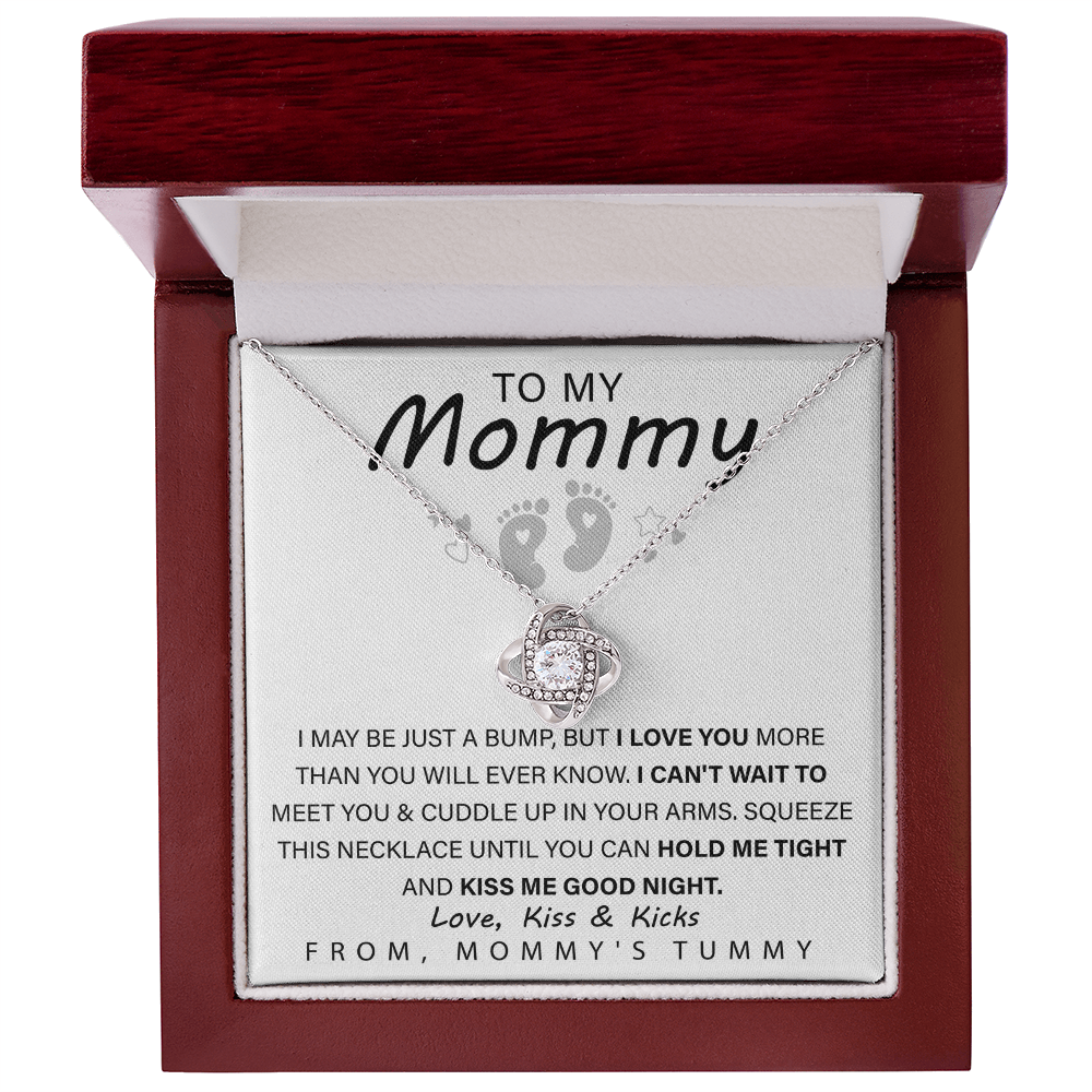 New Mom Gift Necklace – Love Knot Jewelry for Mothers
