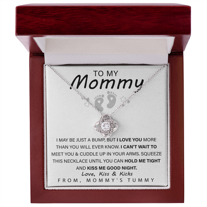 New Mom Gift Necklace – Love Knot Jewelry for Mothers
