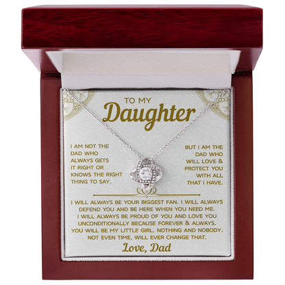 To My Daughter Necklace From Dad, Meaningful Necklaces for Women