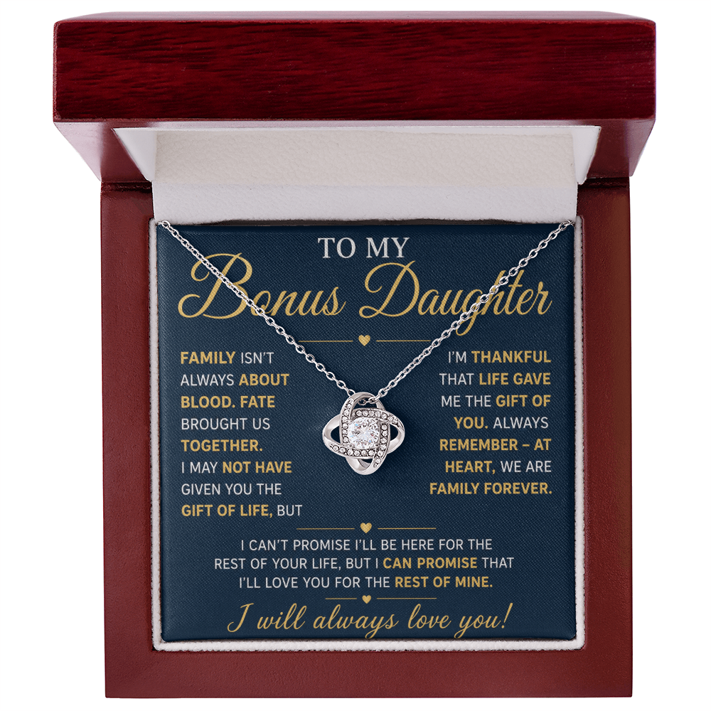 Bonus Daughter Gift from Stepmom or Stepdad – Heartfelt Message & Meaningful Keepsake