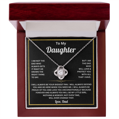 To My Beautiful Daughter Necklace From Dad, Daughter Necklaces for Women