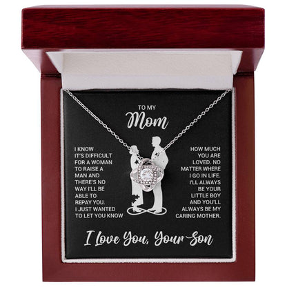 To My Mom Necklace from Son Daughter | Mother's Day Birthday Gift